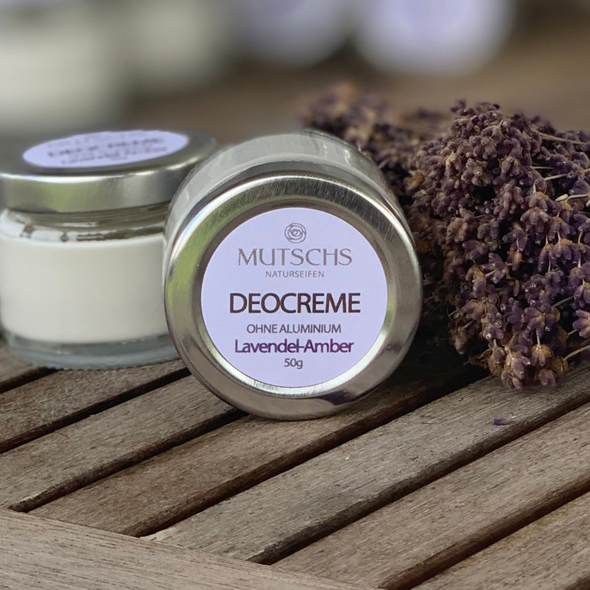 Deo-Creme Bio "Lavendel-Amber" -ohne Aluminium-