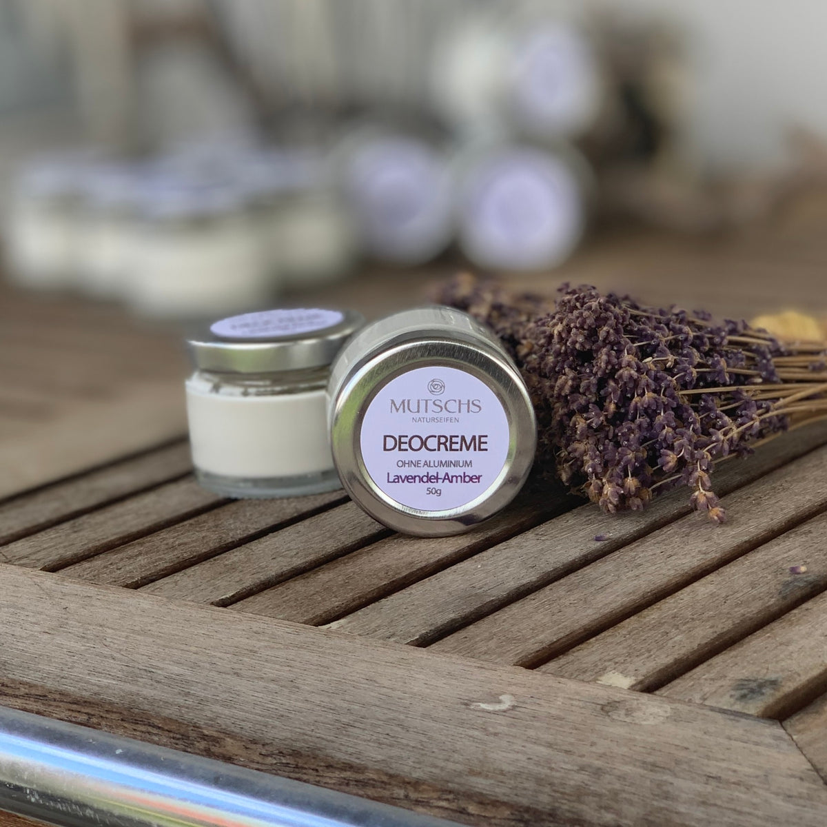 Deo-Creme Bio "Lavendel-Amber" -ohne Aluminium-
