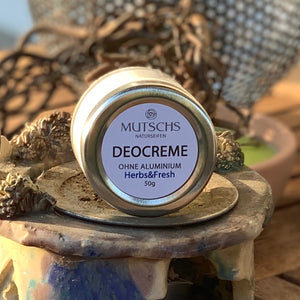 Deo-Creme Bio "Herbs&Fresh" -ohne Aluminium-